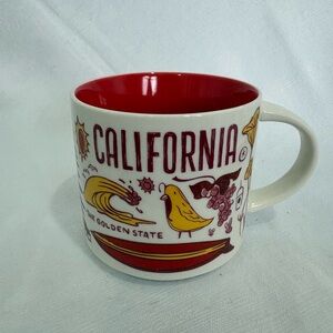 Starbucks Been there series California Themed Mug with Red Interior